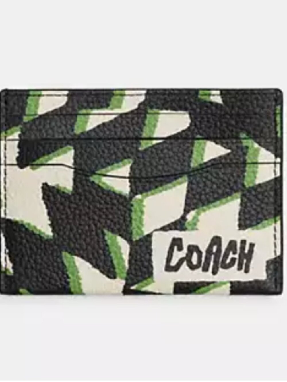 Coach UNISEX Card Case with Geo Check Print | NWT